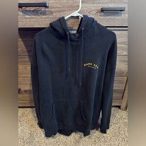Dark Seas Black Hoodie for Men